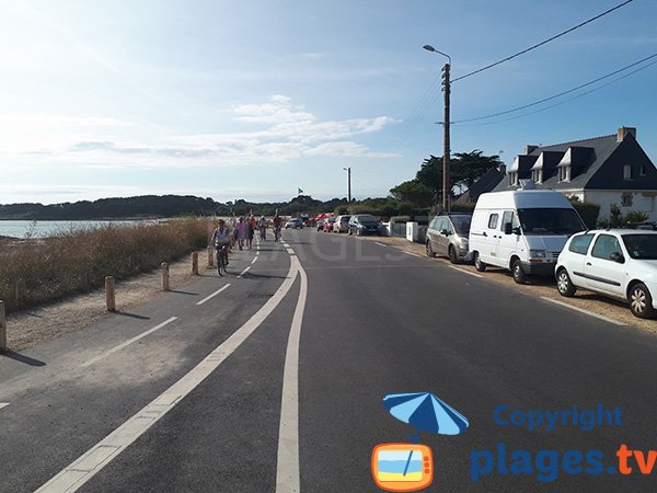 Route à proximité de la plage de St Jacques - Sarzeau