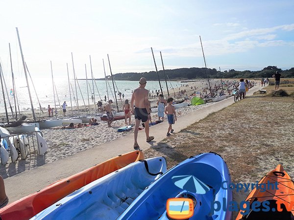 Photo de la plage de Saint Jacques à Sarzeau en été