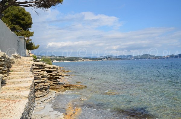 Wege und Treppen der Strände von St Jean in La Ciotat