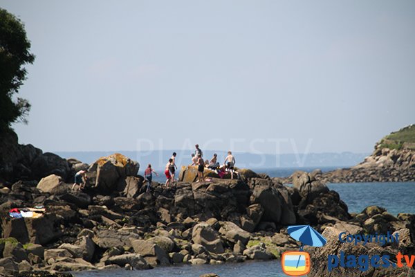 Rochers autour de la plage de St Jean - Douarnenez