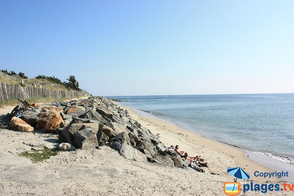 Saint Jean beach in Noirmoutier in France