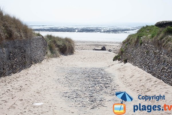 Plage de St Jean de Rivière à marée basse