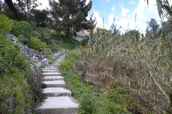 Access path to St Laurent d'Eze beach