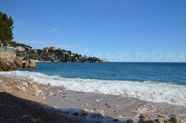 Sable sur la plage de St Laurent d'Eze