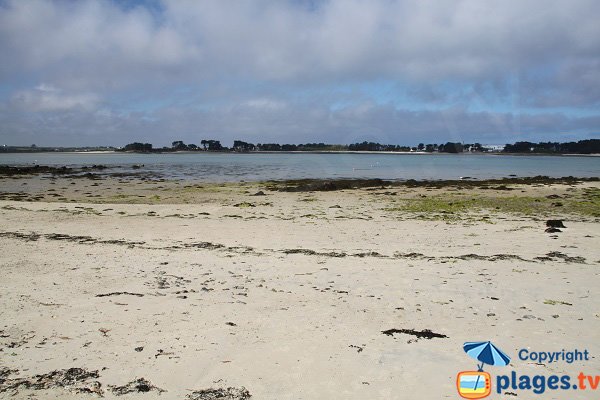 Vue sur la presqu'ile de Perharidi depuis le centre de Roscoff