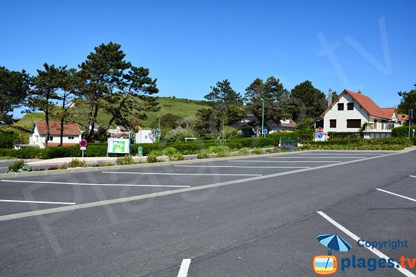 Parking de la plage de St Martin en Campagne