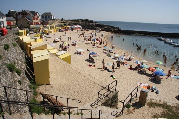 Saint Michel beach in Batz sur Mer - France