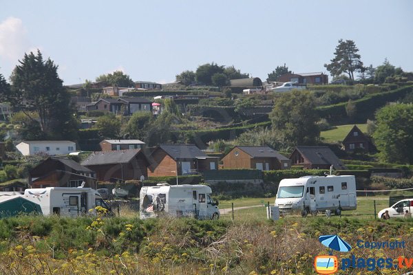 campsite near the Saint Michel beach in Erquy