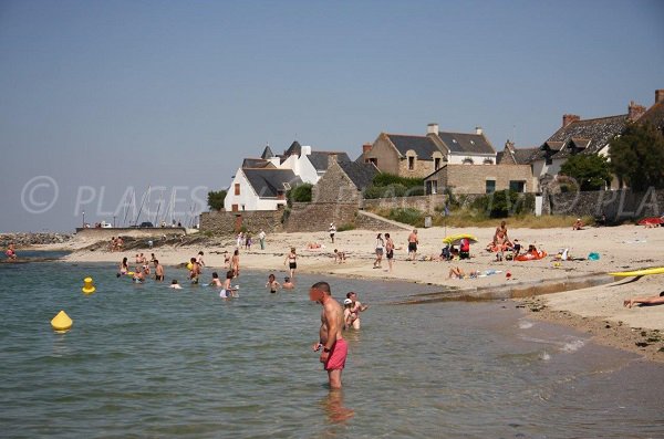 Plage dans le centre-ville de Piriac sur Mer