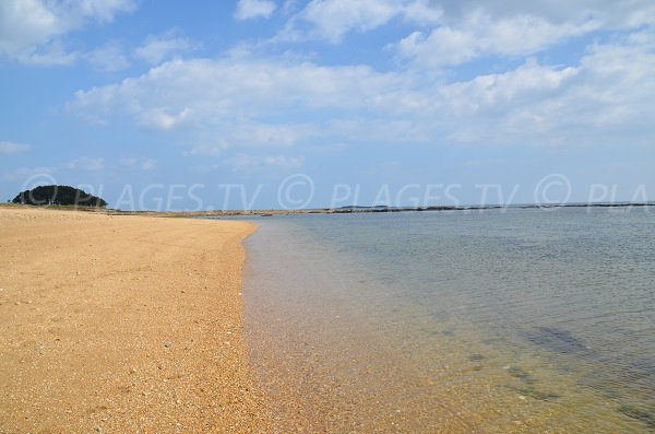 Plage océane à Locmariaquer