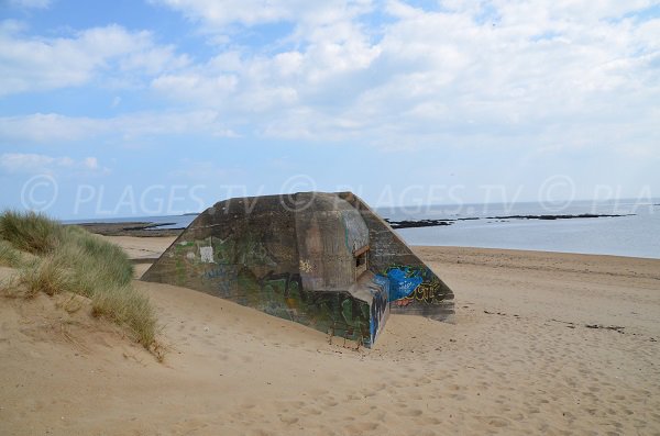 Blockhaus à l'entrée de la plage de St Pierre - Locmariaquer