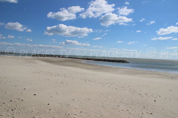 Saint Pierre beach in Palavas les Flots in France