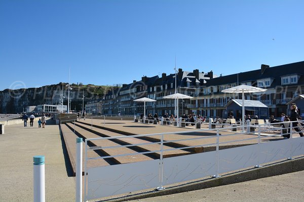 Seaside front of Saint Valery en Caux
