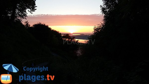 Coucher de soleil à Saint Valery sur Somme