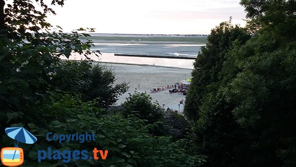 Photo de la plage de St Valery sur Somme et de sa baie