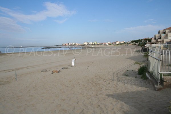 Saint Vincent beach in Grau d'Agde in France