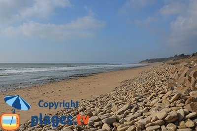 Beach in St Vincent sur Jard - France