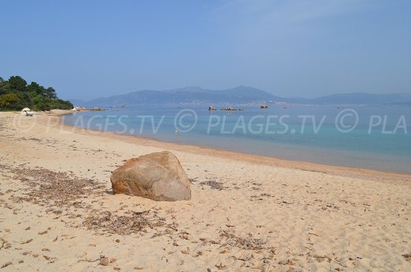 Plage au nord d'Isolella en Corse