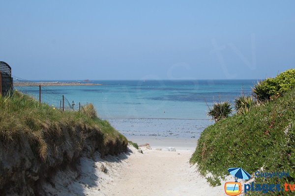 Staol beach in Santec in Brittany