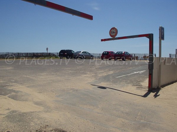 Parking of Ste Anne beach in La Tranche