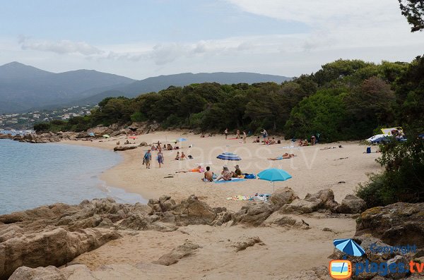 Extrémité de la plage de Ste Barbe - Corse