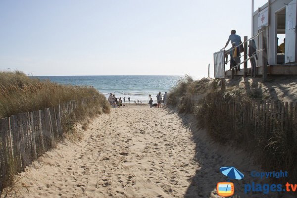 Access to Sainte Barbe beach - Plouharnel