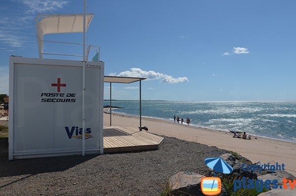 posto di pronto soccorso - Spiaggia Santa Genoveffa a Vias