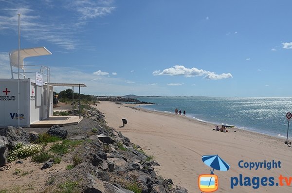 Plage de Sainte Genevieve à Vias