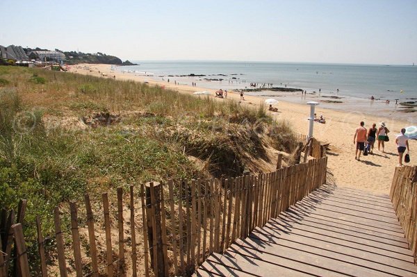 Accès droit de la plage de Ste Marguerite