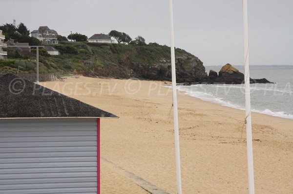 Vue sur la pointe de la Lande depuis la plage de Ste Marguerite