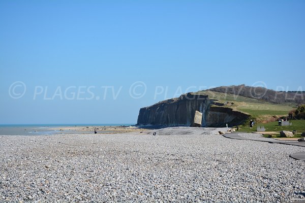 Sainte Marguerite beach in Normandy near cliffs