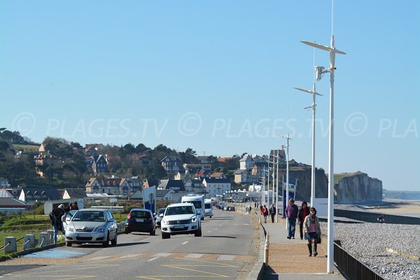 Seaside front of Ste Marguerite towards Quiberville