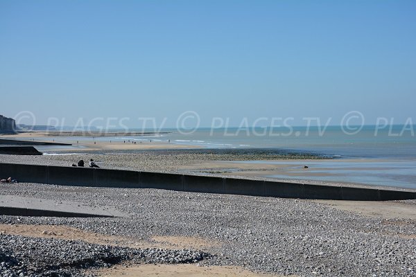Beach in Ste Marguerite in Normandy - small area of sand