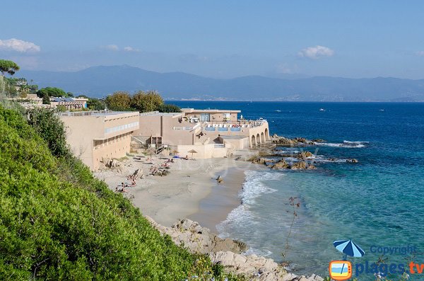 Beach next to Stella di Mare hotel - Ajaccio