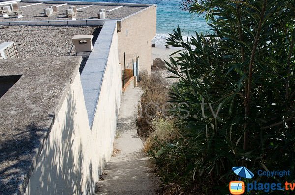 Accès à la plage de Stella di Mare - Ajaccio