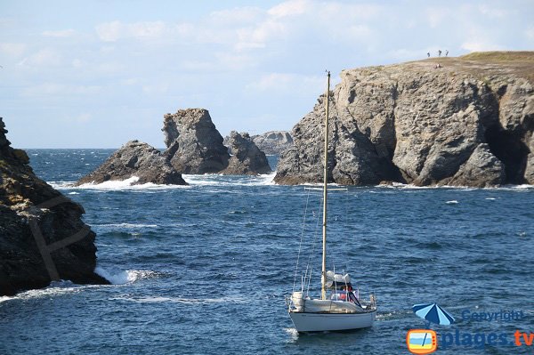 Fjord in Belle Ile in France