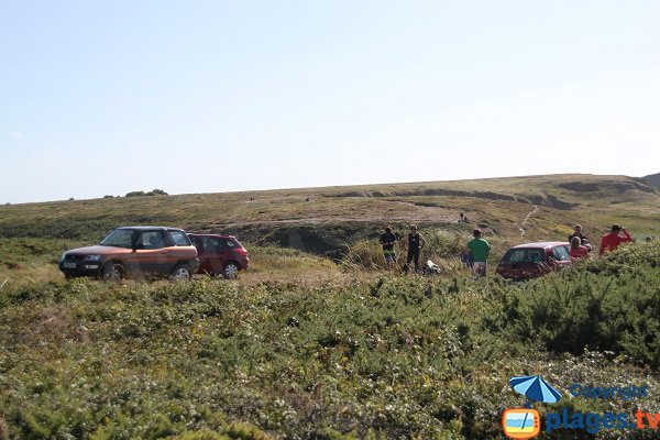 Parking of Ster Ouen beach - Sauzon