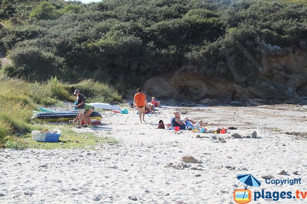 Abris sur la plage de Ster Vraz - Sauzon