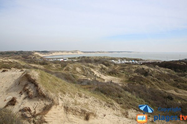 Baie de l'Authie depuis le centre nautique de Berck