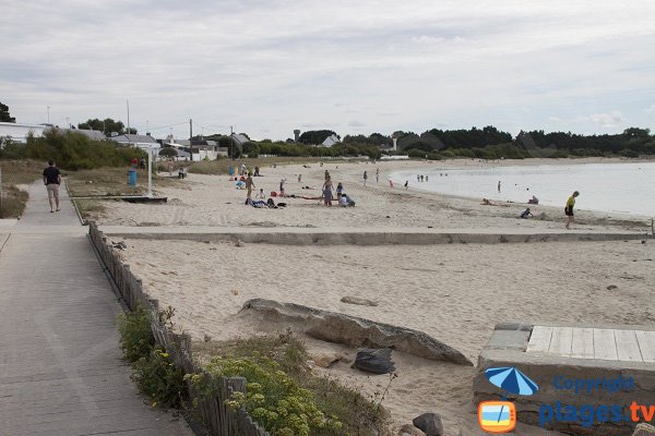 Photo of Stole beach in Ploemeur in Brittany - France