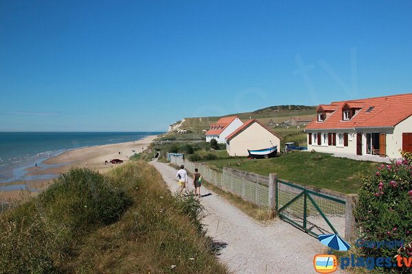 Plage de Strouanne en direction du Cap Blanc Nez - Wissant