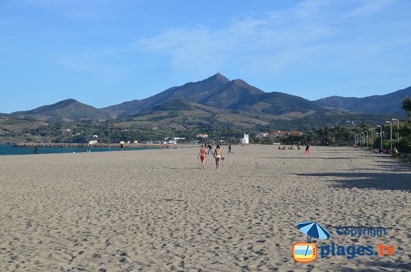 Photo de la plage Sud d'Argelès (66)