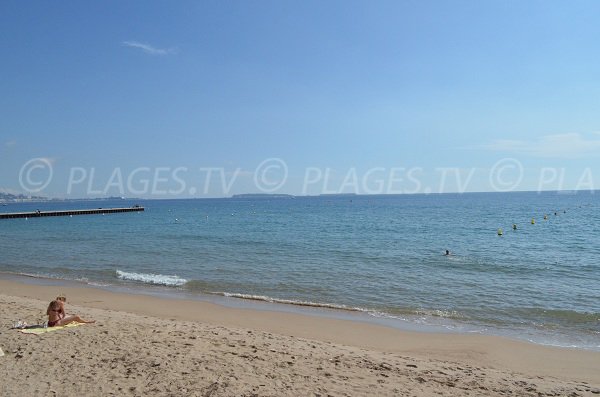 Sud Aviation beach in Cannes la Bocca in France