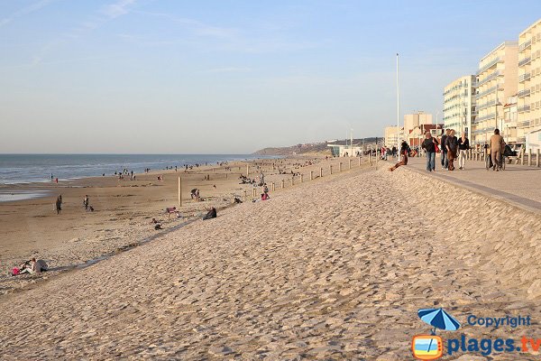 Plage Sud à Hardelot avec vue vers le nord