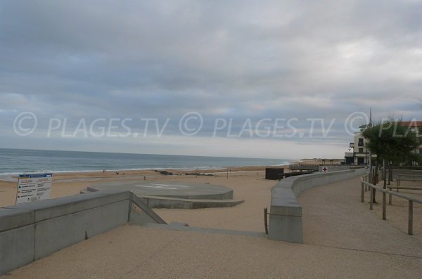 Southern Hossegor beach - View towards the city center