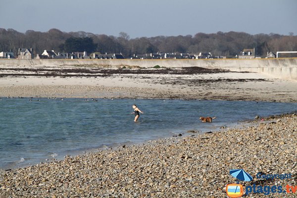 Partie sud de la plage de l'ilot de Sainte Anne