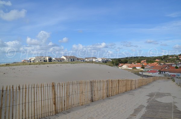 Access to the south beach in Lacanau