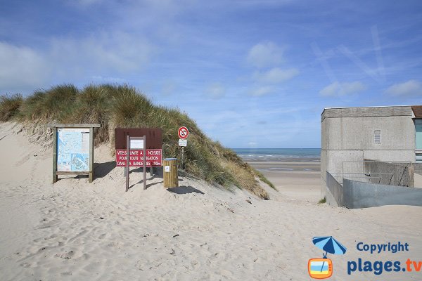 L'accesso alla spiaggia a sud di Le Touquet