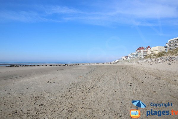 Vue sur Merlimont depuis la plage sud