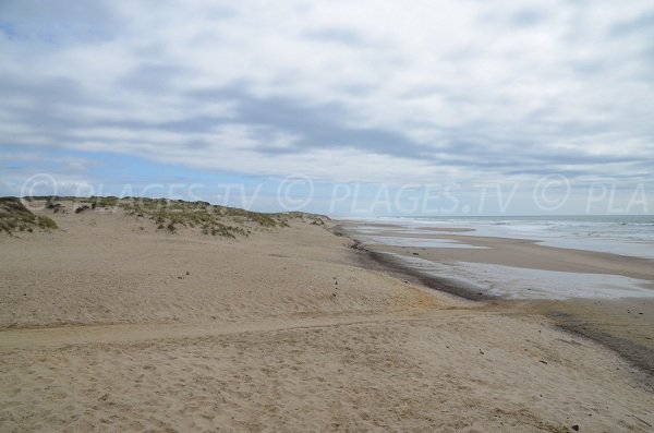 Plage de Montalivet les Bains au sud